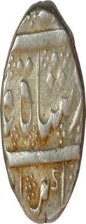 Silver Rupee of Madras presidency of  Ahmad shah bahadur of arcot mint.