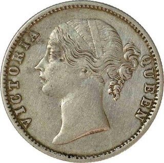 Silver Rupee of Victoria Queen of Madras Mint of 1840.