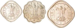 1954 1/2, 1, 2 Annas of Copper-Nickel of Bombay Mint.