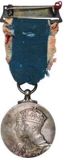 Silver Coronation Medal of George VI of the year 1937.