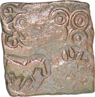 Copper Karshapana of City State of Shuktimati.