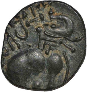 Potin Coin of Satakarni I of Satavahana Dynasty.