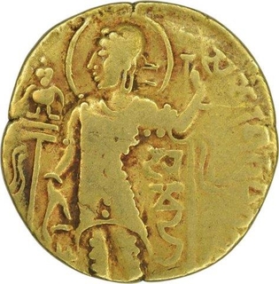 Gold Dinar of Samudragupta of Gupta Dynasty.