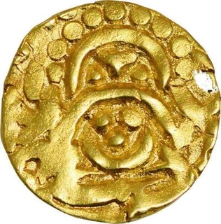 Gold Dinar of Kalachuries of Tripuri of Gangeyadeva.