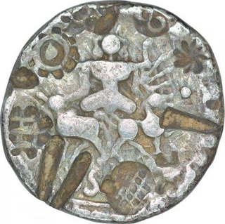 Silver Tanka of Vijaya Manikya of Tripura Kingdom.