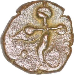 Copper Paisa Coin of Dhar in the name of Shah Alam II. 