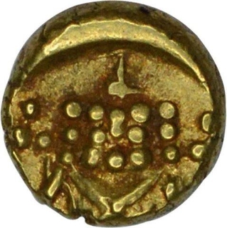 Gold Fanam of Mysore of Kanthirava Narasaraja I.