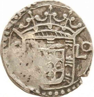 Silver Tanga of India Portuguese of Goa.