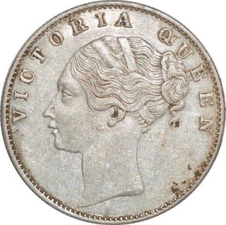 Silver Rupee of Victoria Queen of Calcutta Mint of 1840.