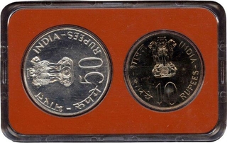 1978 UNC Set of Food & Shelter for All of Bombay Mint.     