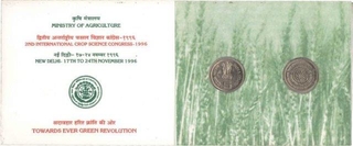 1996 Proof Set of International Crop Science Congress of Calcutta Mint.