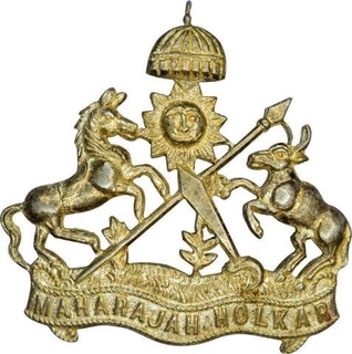 Silver Badge of Indore of Maharaja Holkar.