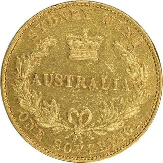 Gold Sovereign of Sydney mint of Victoria Queen of Australia. 