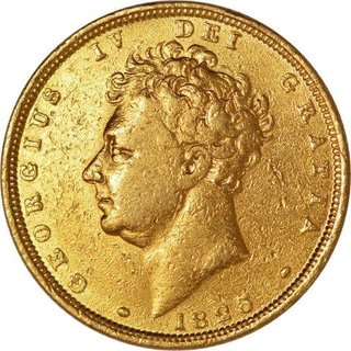 Gold Sovereign of United Kingdom of Georgius IV