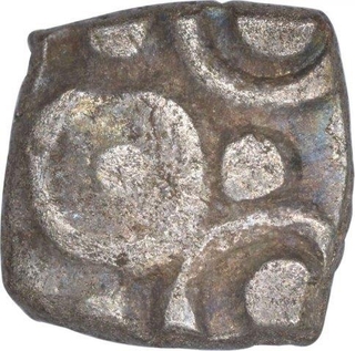 Punch Marked Silver One Eighth Vimshatika Coin of Panchala Janapada.