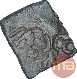 Extremely Rare Copper Coin of City State of Bhadravati.