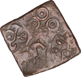 Extremely Rare Copper Karshapana Coin of City State of Suktimati.