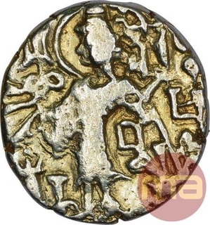 Debased Gold Dinar Coin of Kushan Dynasty of Kipanada.