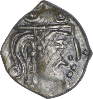 Rare Silver Drachma Coin  of Gupta Dynasty of Skandagupta.