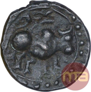 Rare Copper Unit of Vishnukundin Dynasty.