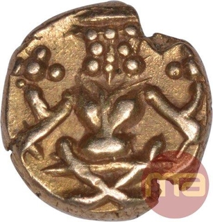 Gold Fanam of Mysore of Kanthirava Narasaraja I.