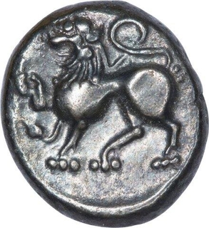 Rare Silver One Dramma Coin of Singhana Deva of Yadavas of Devagiri.