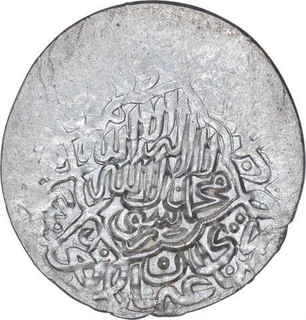 Rare Silver One Shahrukhi Coin of Humayun of Qandahar Mint.