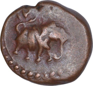 Copper Quarter Paisa (Akhtar) Coin of Tipu Sultan of Mysore Kingdom.