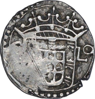 Rare Silver One Tanga Coin of Felipe III of Indo French.