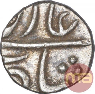 Silver Quarter Rupee Coin of Bombay Presidency.