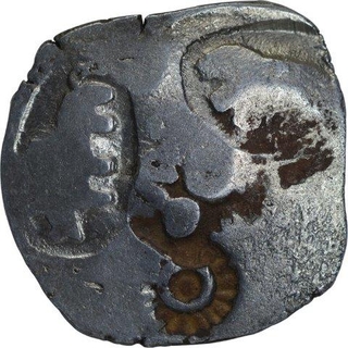 Punch Marked Silver Twenty Mashaka Coin of Maghada Janapada.