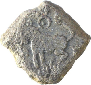 Lead Coin of Satkarni I of Satavahana Dynasty.