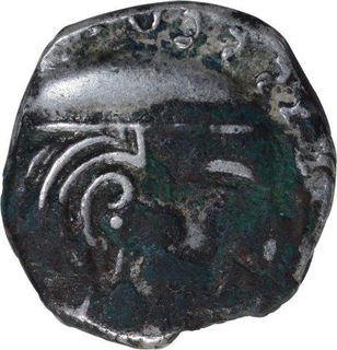 Silver Drachma Coin of Swami Simhasena of Western Kshatrapas.