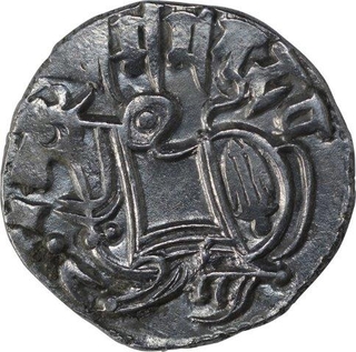 Silver Drachma Coin of Samantadeva of Hindu Shahis of Kabul and Ohinda Dynasty.