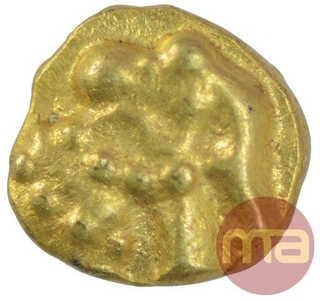 Gold Quarter Fanam Coin of Western Ganga Dynasty.