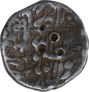 Silver Half Rupee Coin of Shahjahan.