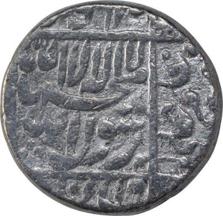 Silver One Rupee Coin of Shahjahan of Surat Mint.