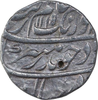 Silver One Rupee Coin of Aurangzeb Alamgir of Jahangirnagar mint.