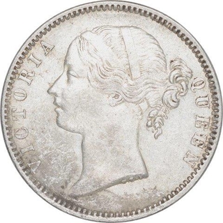 Silver One Rupee Coin of Victoria Queen of 1840.