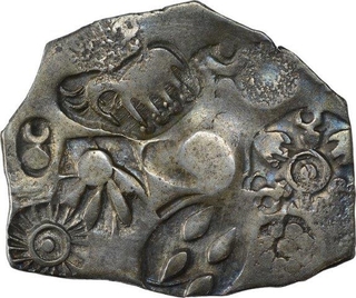 Extremely Rare Punch Marked Silver Karshapana Coin of Maghada Janpada.