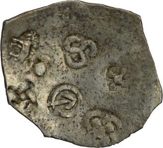 Extremely Rare Punch Marked Silver Karshapana Coin of Maghada Janpada.