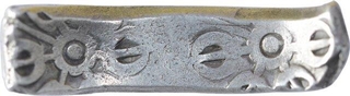 Punch Marked Silver Bent Bar Coin of Gandhara Janapada.