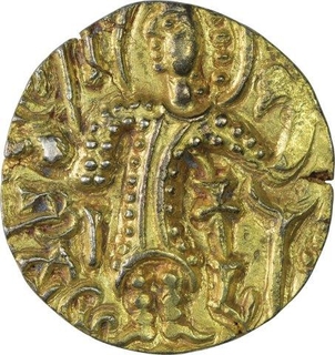 Very Rare Gold Dinar Coin of Shaka of Kidara of Kushan Dynasty.