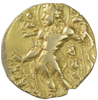 Gold Dinar Coin of Chandragupta II of Archer Type.