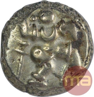 Rare Gold Varaha Coin of Bukkaraya I of Sangama Dynasty of Vijayanagar Empire.