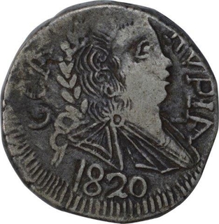 Silver One Rupia Coin of Joao of Goa of Indo Portuguese.