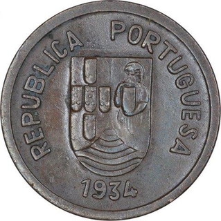 Bronze One Tanga Coin of Indo Portuguese.