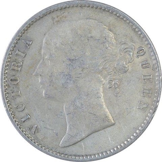 Silver One Rupee Coin of Victoria Queen of 1840.