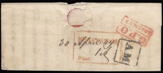 Pre Stamp Cover of Queen Victoria 1847.