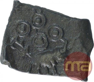 Potin Coin of Satkarni I of Paunar Region of Satavahana Dynasty. 